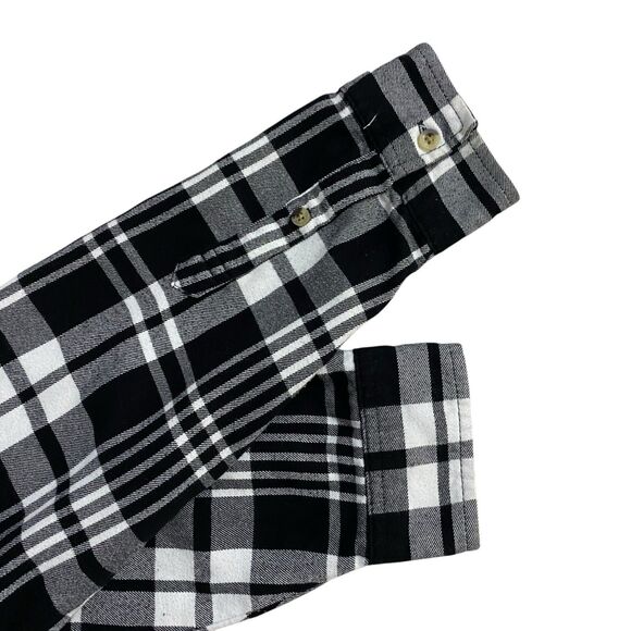 Upcycled Flannel Shirt Womens XL Rolling Stone Grunge Shacket Rock Concert Art - Picture 5 of 16